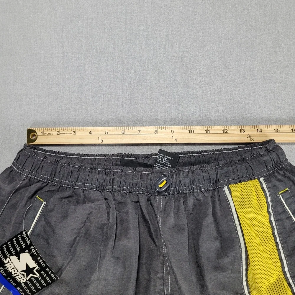 Vintage Starter Swim Shorts Mens L Large Nylon Brief Lined Elastic Waist New